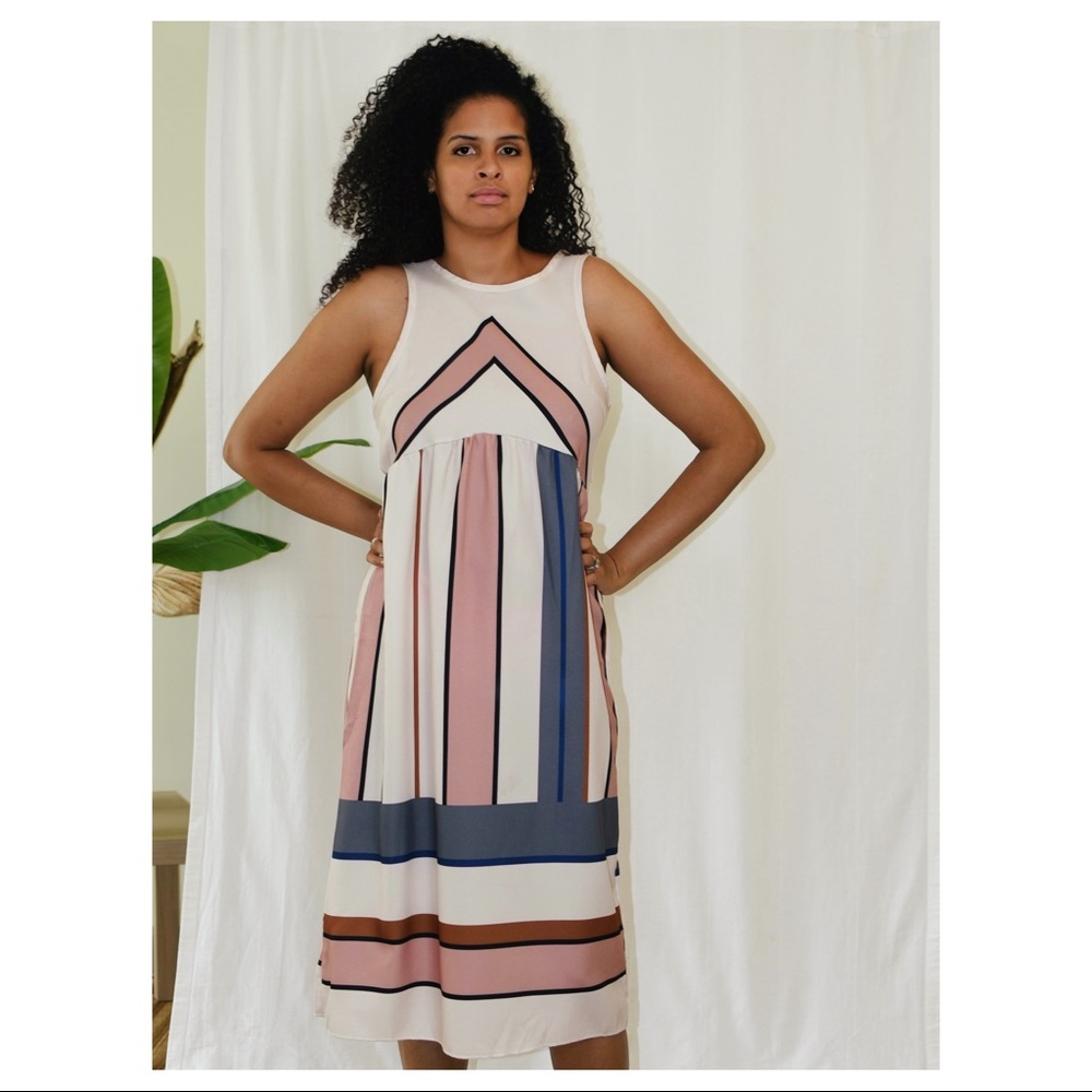 Striped Empire Waist Dress